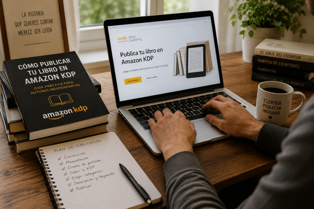 Publicación profesional de libros en Amazon KDP para autores independientes